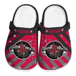 custom houston rockets star spangled graphic clog best selling