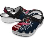 custom houston rockets star spangled side pattern clog best selling