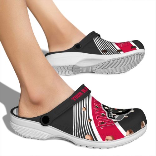 custom houston rockets vibrant dual tone clog fashion forward