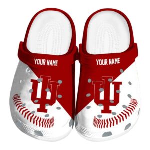 custom indiana hoosiers baseball motif clog best selling