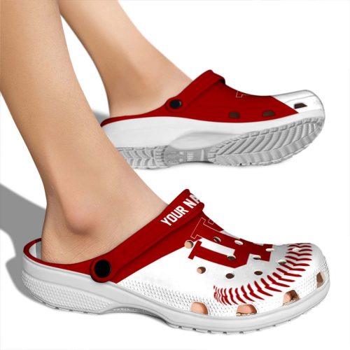 custom indiana hoosiers baseball motif clog fashion forward