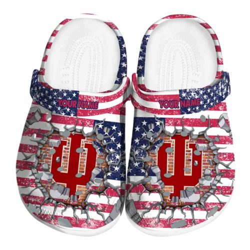 custom indiana hoosiers freedom splinter clog best selling