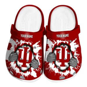 custom indiana hoosiers gripping hand clog best selling