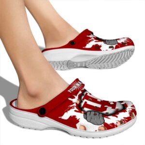 custom indiana hoosiers gripping hand clog fashion forward