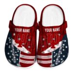 custom indiana hoosiers star spangled side pattern clog best selling
