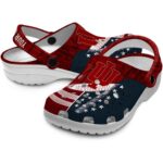 customized toronto raptors contrasting stripes clog best selling