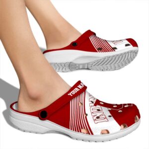 custom indiana hoosiers vibrant dual tone clog fashion forward