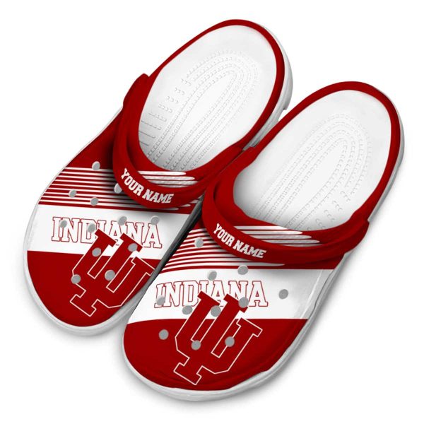 custom indiana hoosiers vibrant dual tone clog latest model