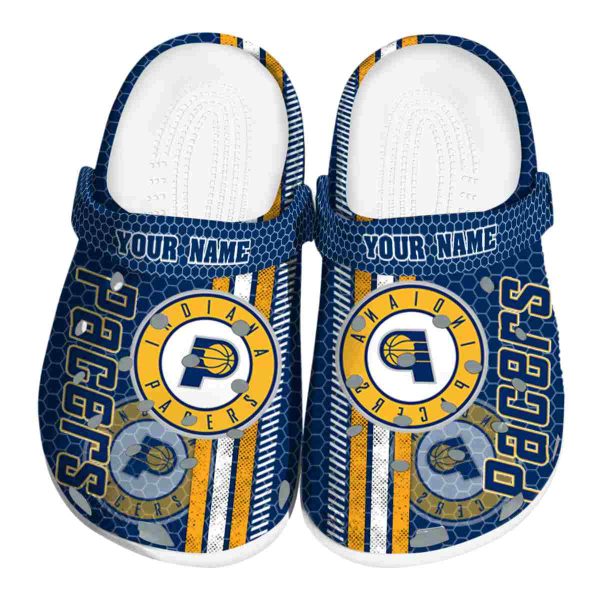 custom indiana pacers contrasting stripes clog best selling