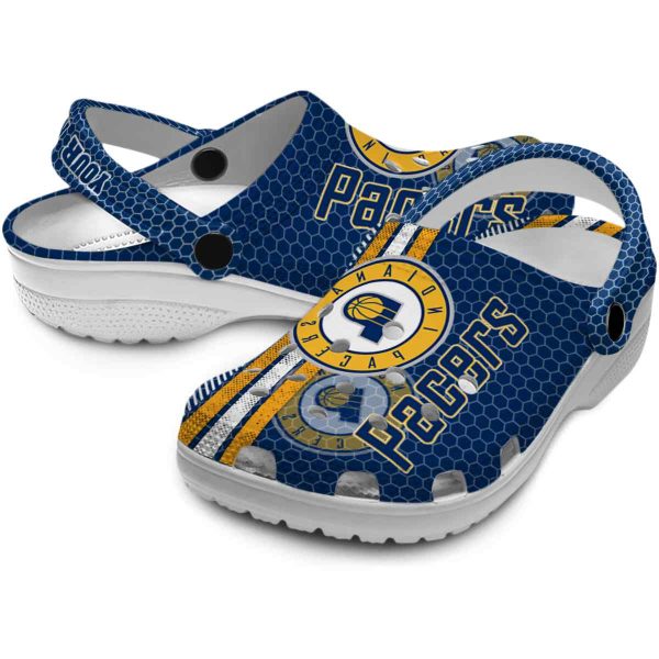 custom indiana pacers contrasting stripes clog high quality