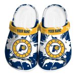 custom indiana pacers splatter pattern clog best selling