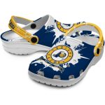 custom indiana pacers splatter pattern clog best selling