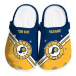 custom indiana pacers striped accents clog best selling