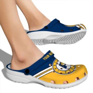 custom indiana pacers striped accents clog fashion forward