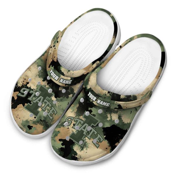 custom iowa state cyclones camouflage craze clog latest model