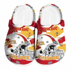 custom iowa state cyclones football helmet clog best selling
