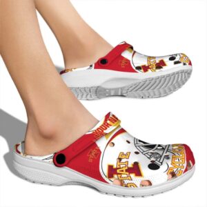 custom iowa state cyclones football helmet clog fashion forward