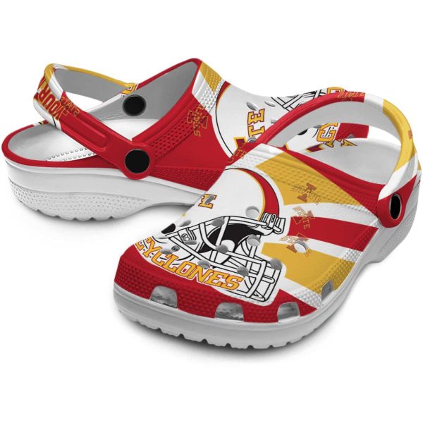 custom iowa state cyclones football helmet clog high quality