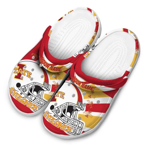 custom iowa state cyclones football helmet clog latest model
