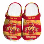 custom iowa state cyclones paint splatter graphics clog best selling