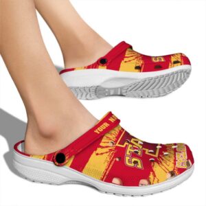 custom iowa state cyclones paint splatter graphics clog fashion forward