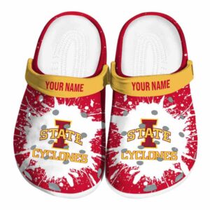 custom iowa state cyclones splash art clog best selling