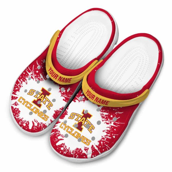 custom iowa state cyclones splash art clog latest model