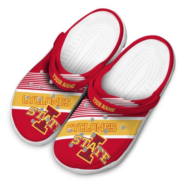 custom iowa state cyclones vibrant dual tone clog latest model