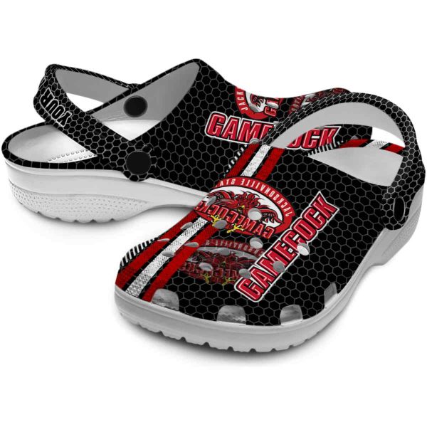 custom jacksonville state gamecocks contrasting stripes clog high quality