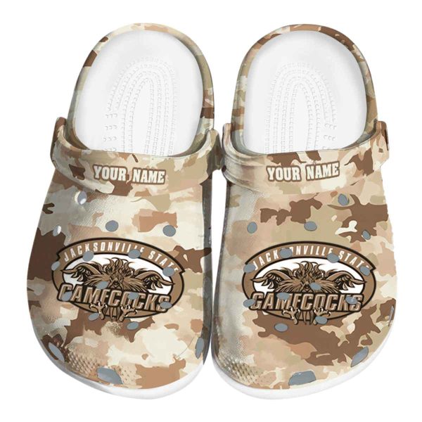 custom jacksonville state gamecocks desert camo clog best selling