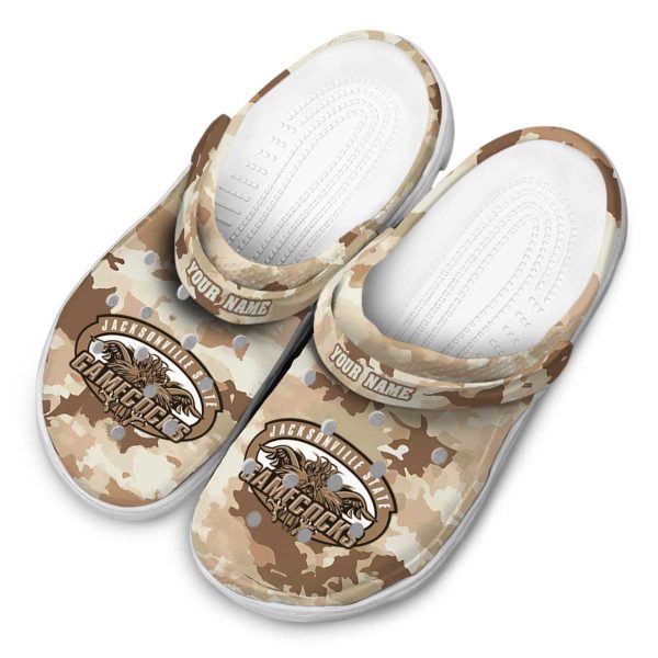 custom jacksonville state gamecocks desert camo clog latest model