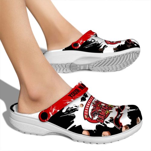 custom jacksonville state gamecocks splatter pattern clog fashion forward