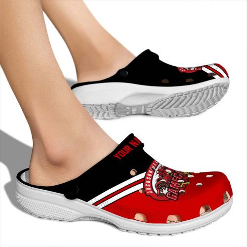 custom jacksonville state gamecocks striped accents clog fashion forward