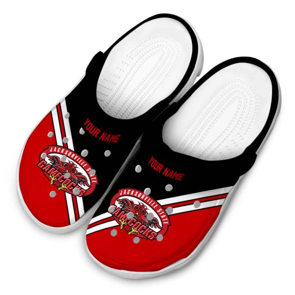 custom jacksonville state gamecocks striped accents clog latest model