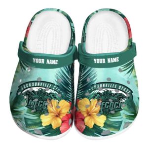 custom jacksonville state gamecocks tropical vibes clog best selling