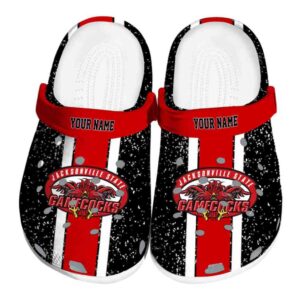custom jacksonville state gamecocks vertical stripes clog best selling