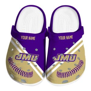 custom james madison dukes baseball motif clog best selling