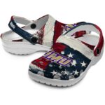 custom james madison dukes patriotic stripes clog best selling