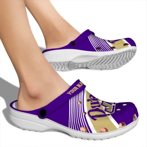 custom james madison dukes vibrant dual tone clog fashion forward
