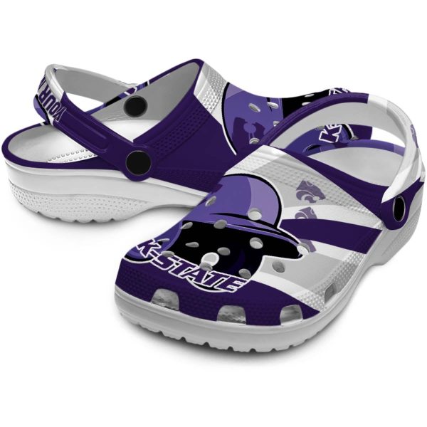 custom kansas state wildcats baseball helmet clog high quality