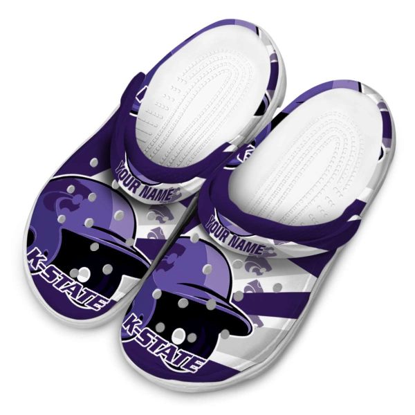 custom kansas state wildcats baseball helmet clog latest model