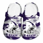 custom kansas state wildcats football helmet clog best selling