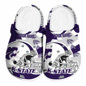 custom kansas state wildcats football helmet clog best selling