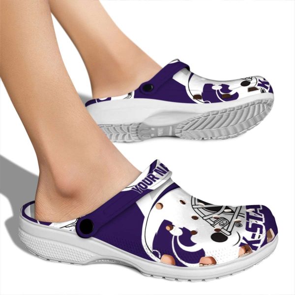 custom kansas state wildcats football helmet clog fashion forward