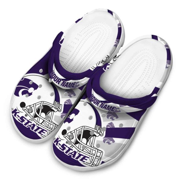 custom kansas state wildcats football helmet clog latest model