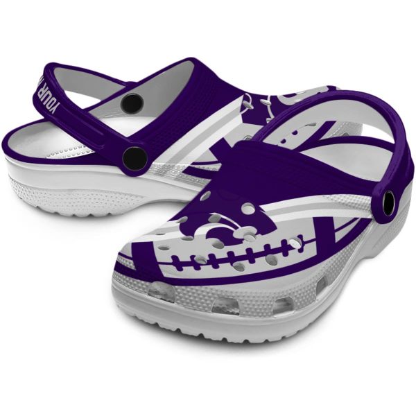 custom kansas state wildcats football motif clog high quality