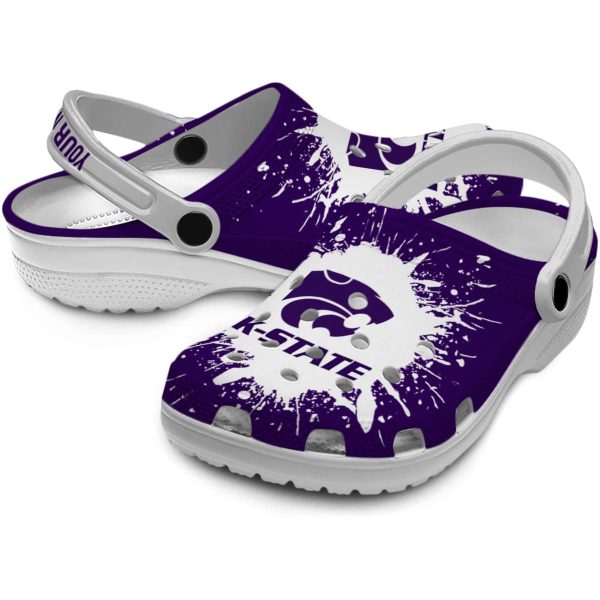 custom kansas state wildcats splash art clog high quality