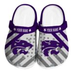 custom kansas state wildcats star spangled graphic clog best selling