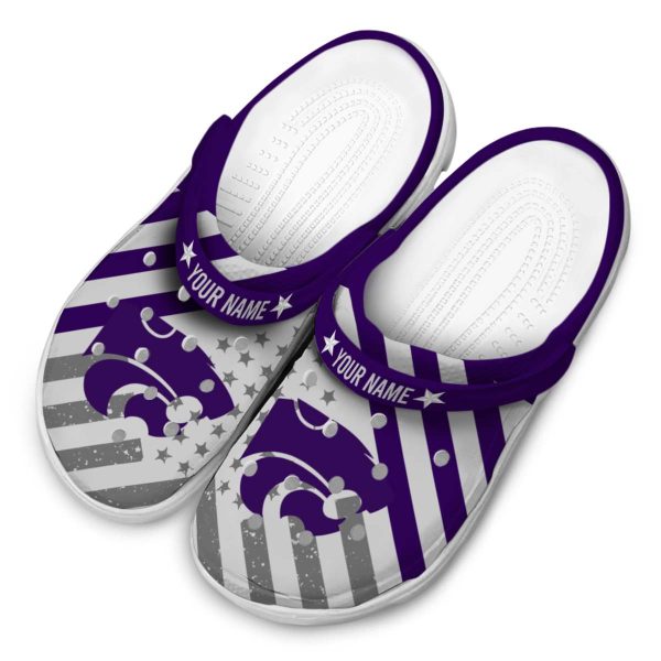 custom kansas state wildcats star spangled graphic clog latest model