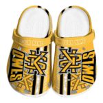 custom kennesaw state owls contrasting stripes clog best selling